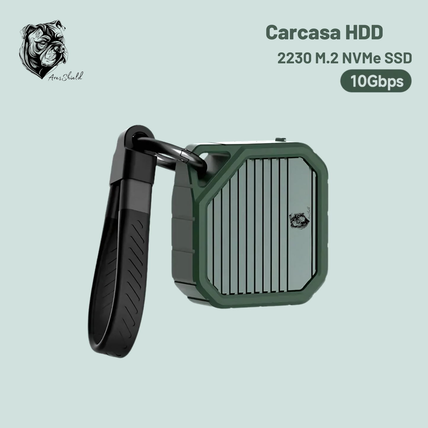 A.Shield Rack - Carcasă SSD M.2 2230 NVMe USB 3.2 Gen 2 Type-C