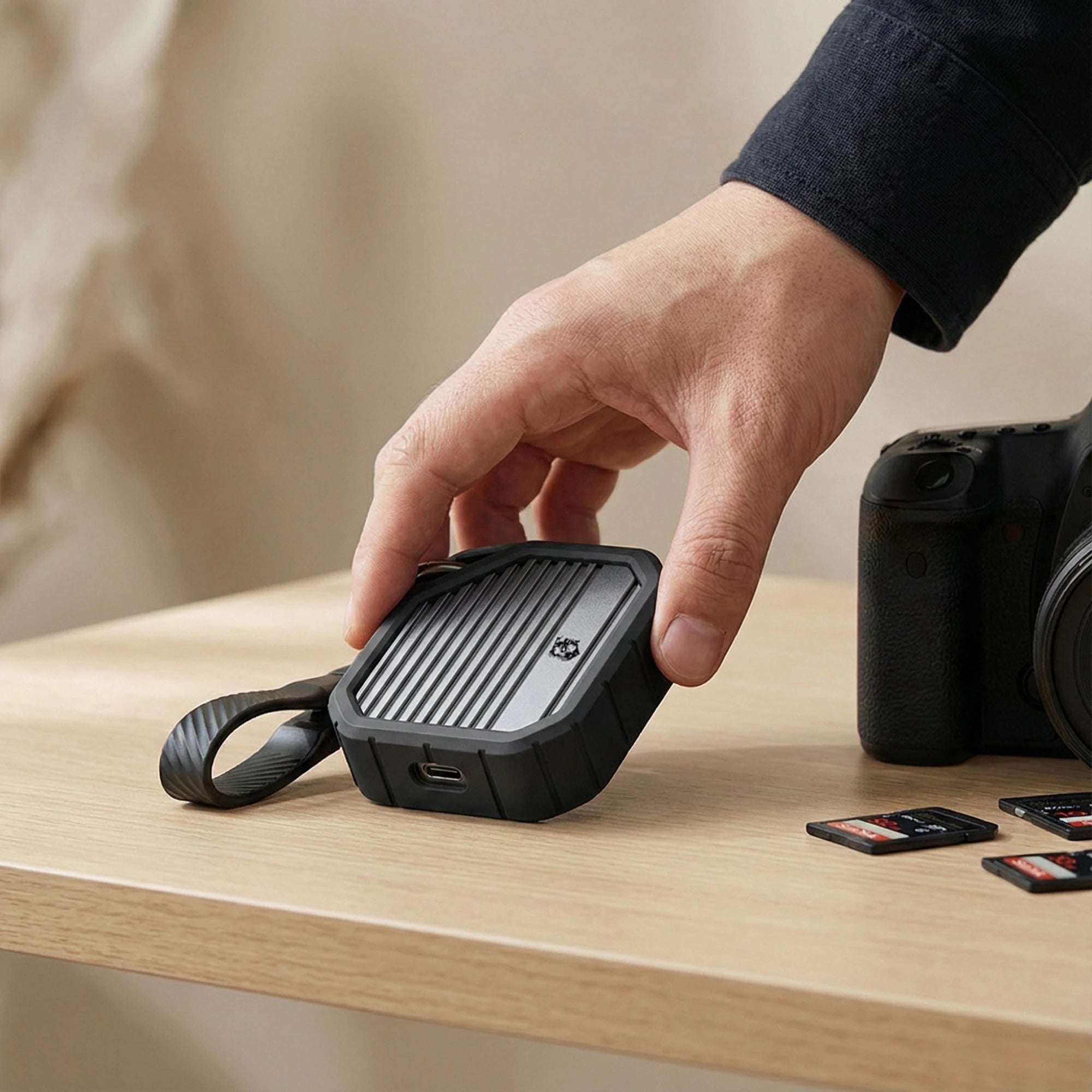 Rack extern SSD NVMe M.2 2230 10Gbps A.Shield Armor Gri, USB-C, până la 2TB (fără SSD)