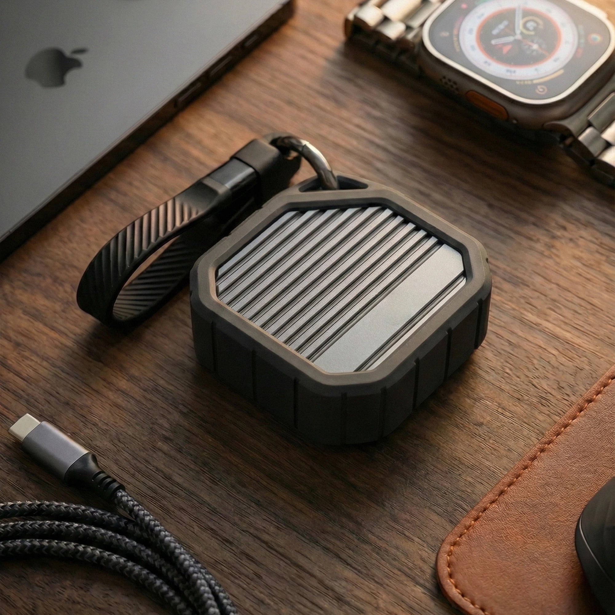 Rack extern SSD NVMe M.2 2230 10Gbps A.Shield Armor Gri, USB-C, până la 2TB (fără SSD)