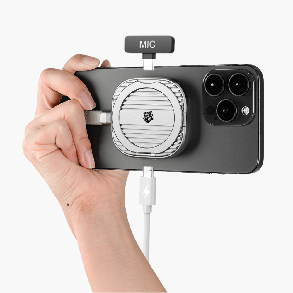 Rack extern SSD NVMe M.2 2230 A.Shield MagLock Pro – carcasă compatibilă MagSafe, ProRes pe iPhone 15/16/17 Pro/Max, Android, console, până la 2TB (fără SSD)