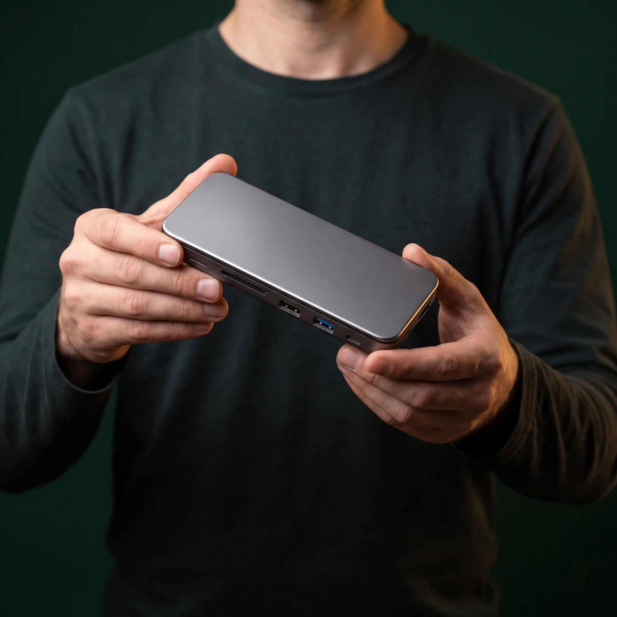 Hub USB-C 9-în-1 cu Slot SSD M.2 NVMe – AresShield One