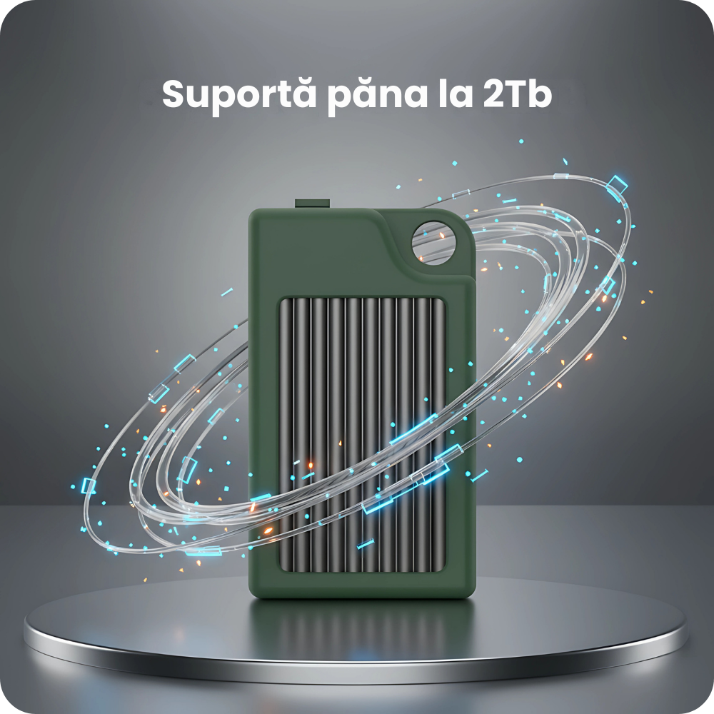 Rack extern SSD NVMe M.2 2230 A.Shield Air – răcire activă cu ventilator, USB-C 3.2 Gen2 10Gbps, până la 2TB (fără SSD)