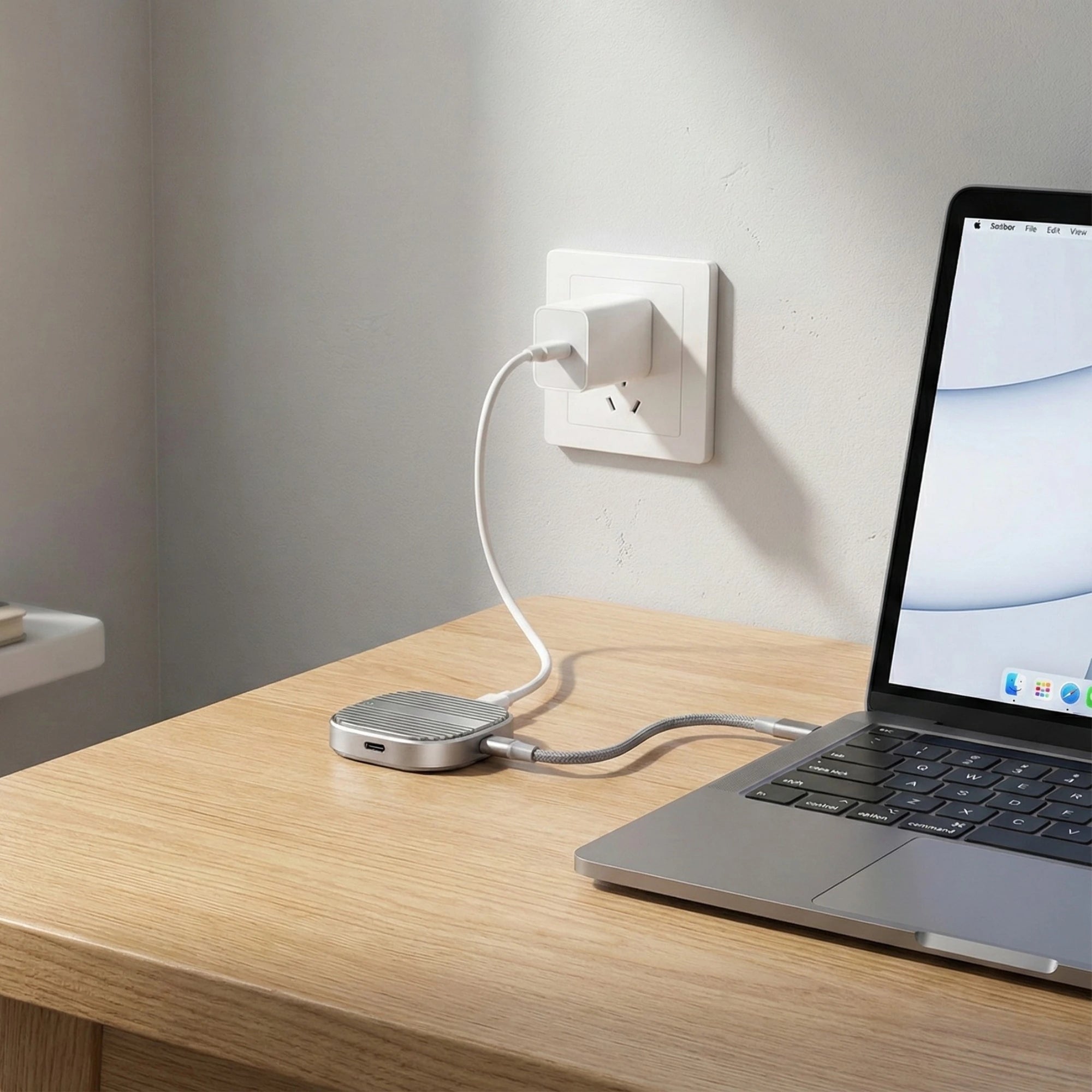 Rack extern SSD NVMe M.2 2230 A.Shield MagLock – carcasă compatibilă MagSafe, filmare ProRes pe iPhone 15/16/17 Pro/Max, Android, console, până la 2TB (fără SSD)