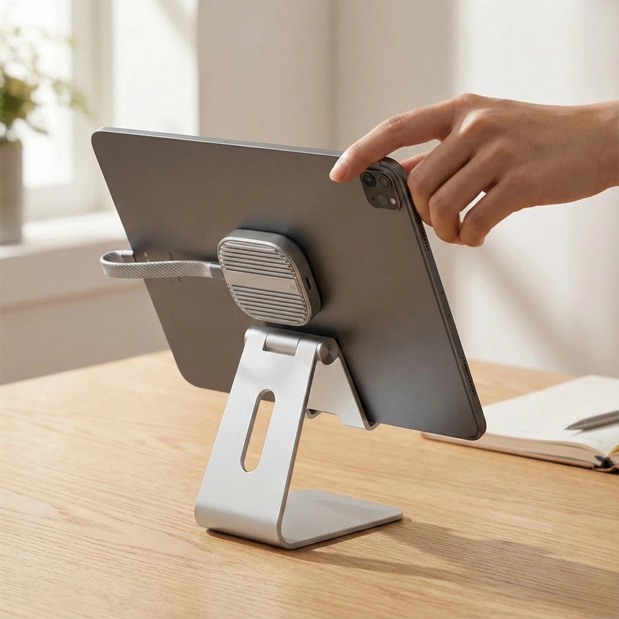 Rack extern SSD NVMe M.2 2230 A.Shield MagLock – carcasă compatibilă MagSafe, filmare ProRes pe iPhone 15/16/17 Pro/Max, Android, console, până la 2TB (fără SSD)