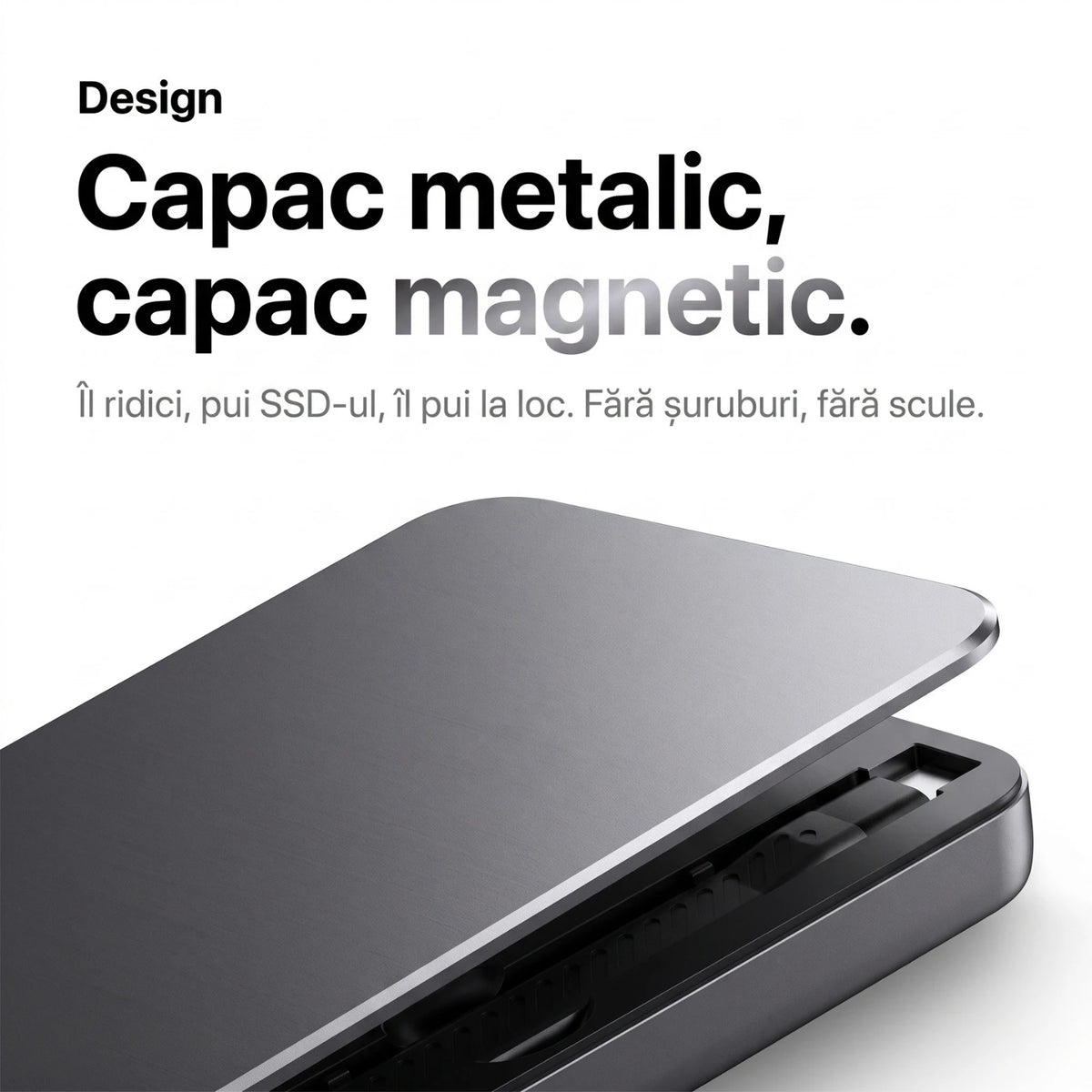 Hub USB-C 9-în-1 cu Slot SSD M.2 NVMe – AresShield One