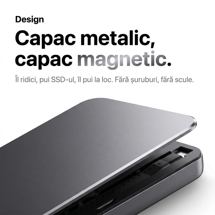 9-in-1 USB-C šakotuvas su M.2 NVMe SSD lizdu – AresShield One