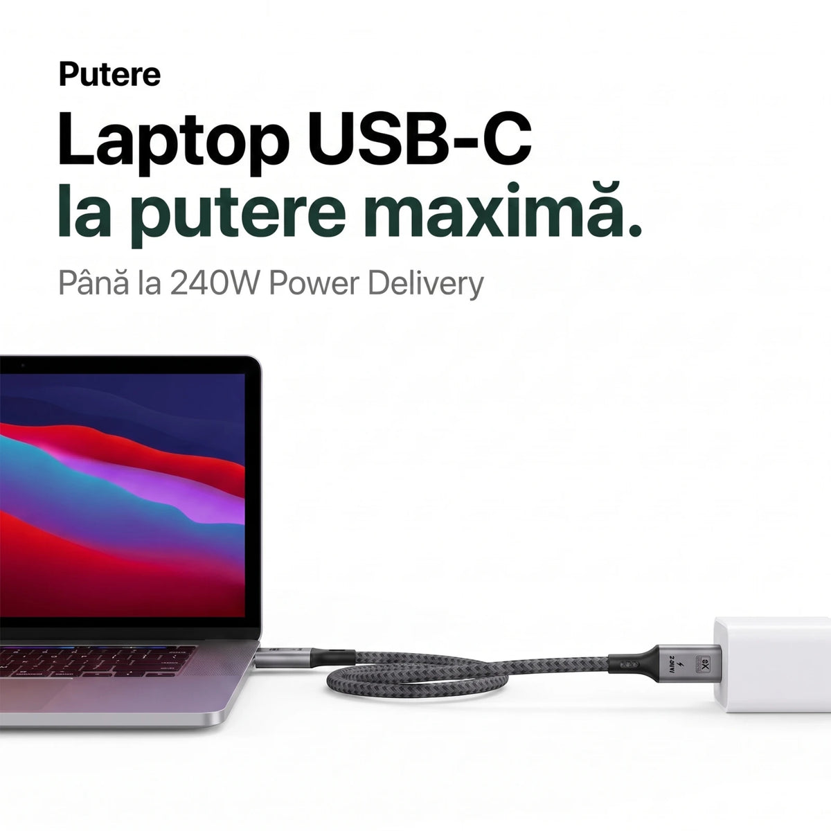 Cablu USB-C 240W | 40Gbps A.Shield Prime, 1M