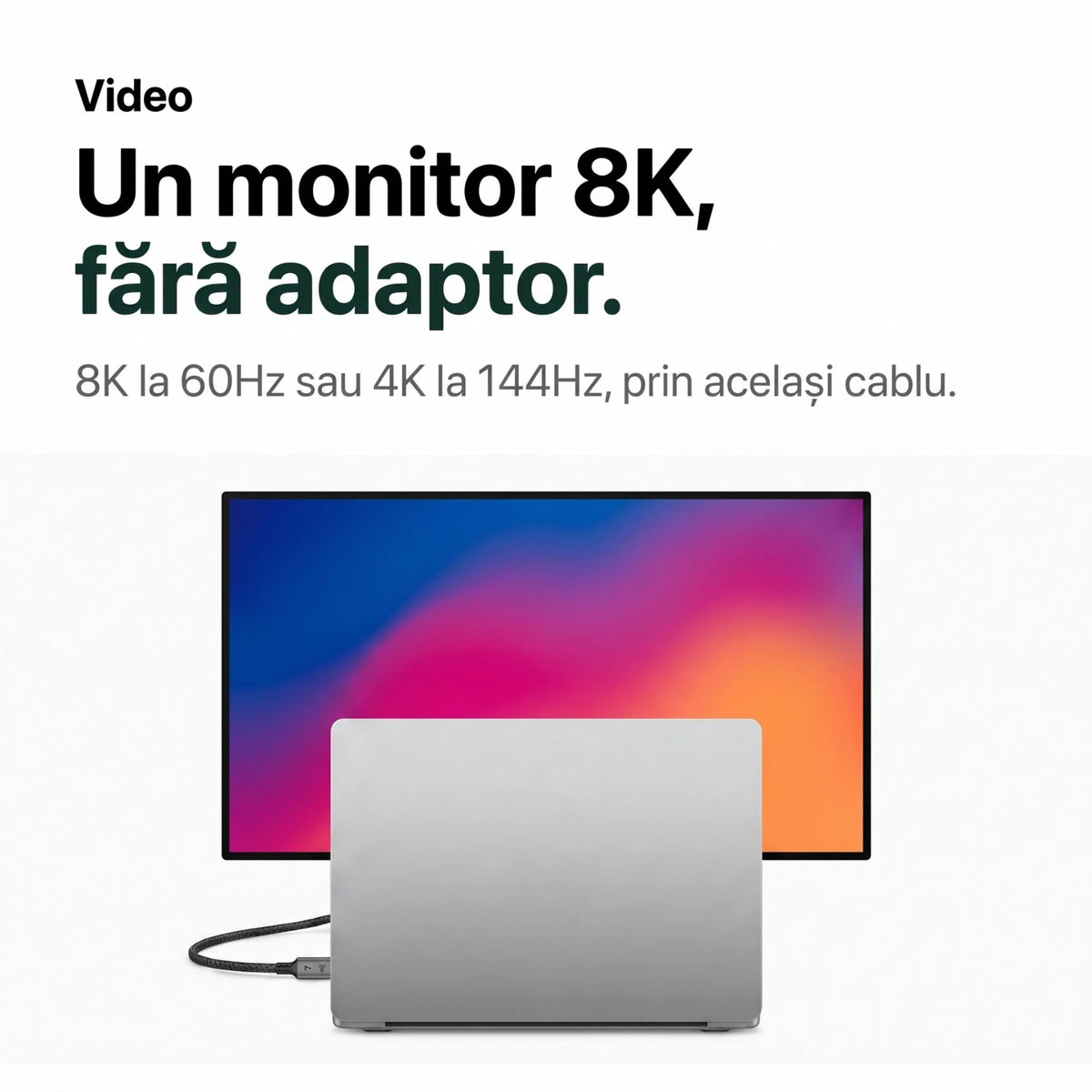 Cablu USB-C 240W | 40Gbps A.Shield Prime, 1M
