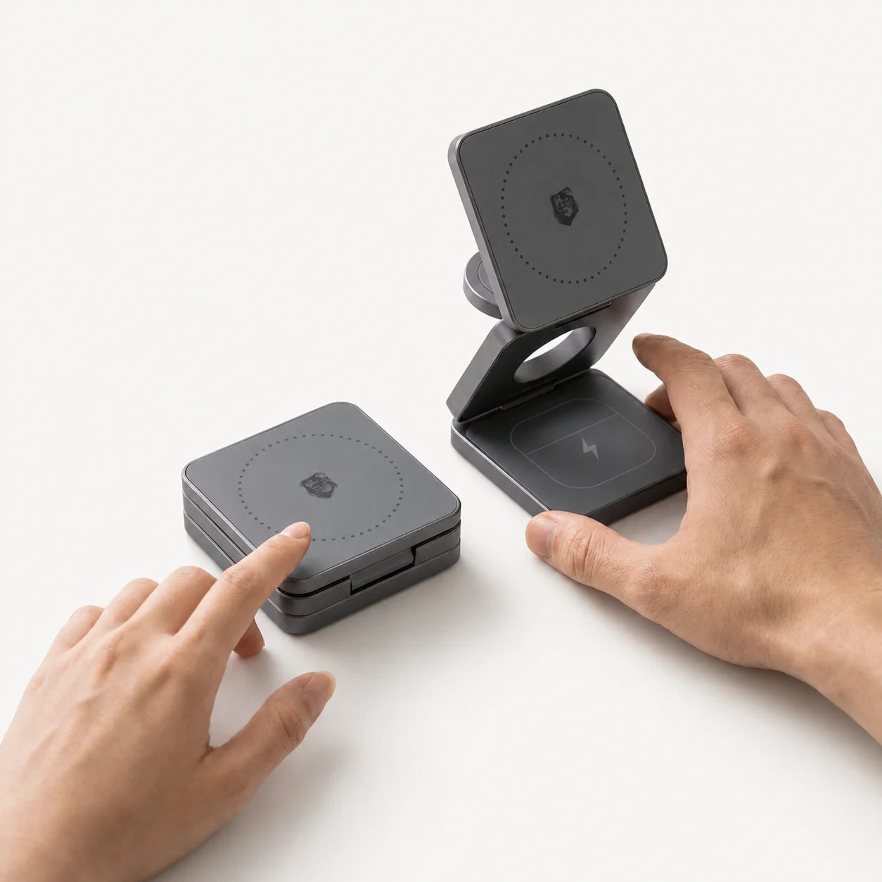 Încărcător Wireless 3-în-1 MagSafe 25W | iPhone, Apple Watch, AirPods — A.Shield Ghost