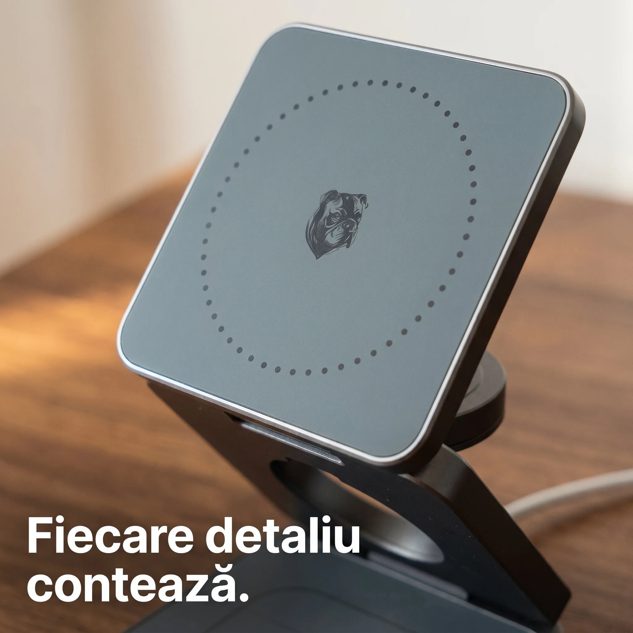 Încărcător Wireless 3-în-1 MagSafe 25W | iPhone, Apple Watch, AirPods — A.Shield Ghost