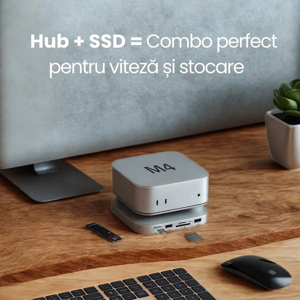 Dock/Hub pentru Mac Mini M4/M4 Pro - AresShield