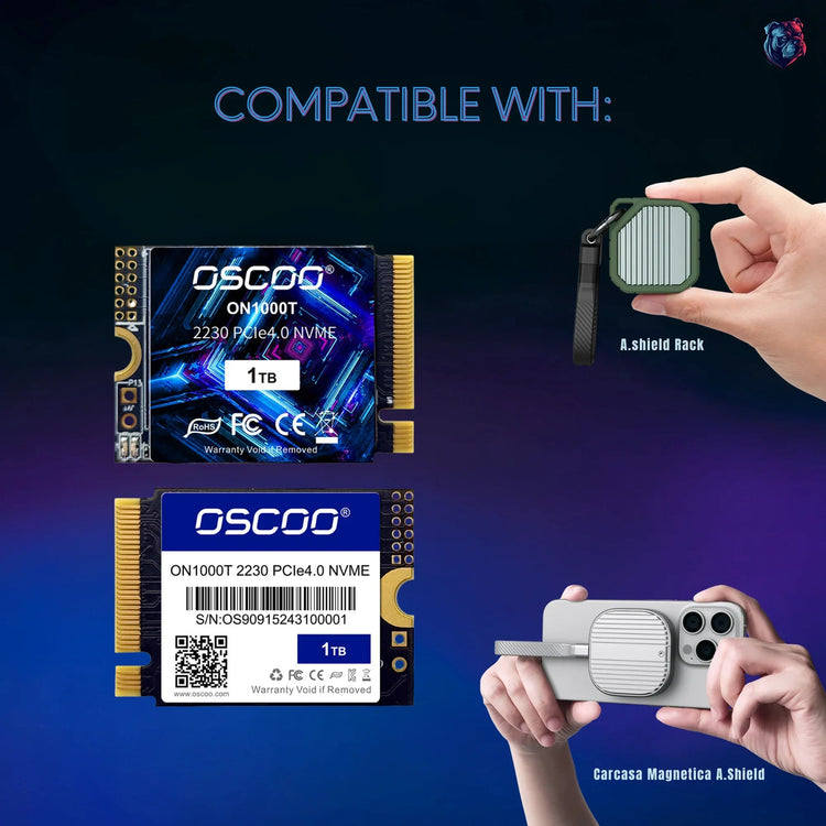 OSCOO M.2 NVMe PCIe Gen4.0 2230 SSD - AresShield